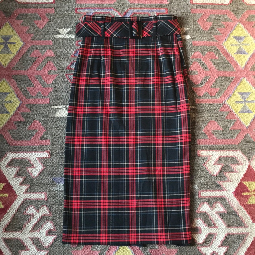 Zara Plaid Skirt